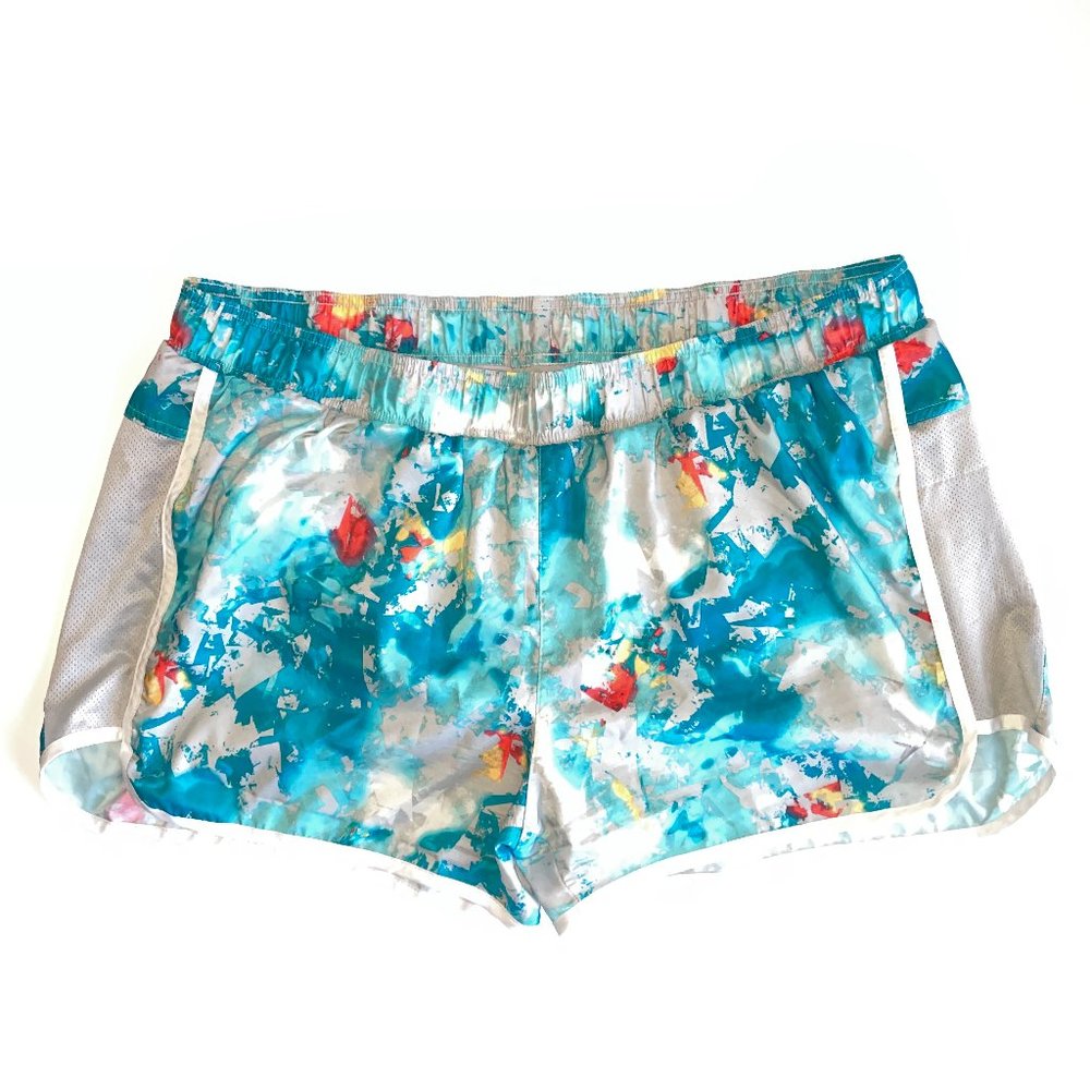 Old Navy Blue Abstract Print Running Shorts
